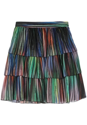 Just Cavalli ruffled striped skirt - Blue