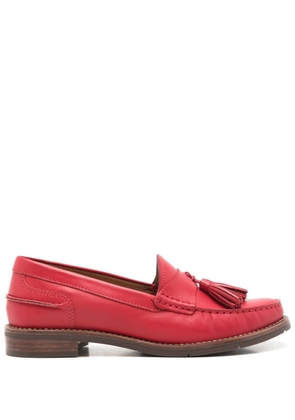 Sarah Chofakian Rive Droit leather loafers - Red