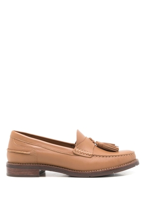 Sarah Chofakian Rive Droit leather loafers - Brown