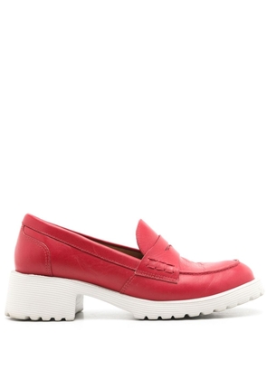 Sarah Chofakian Ully leather loafers - Red