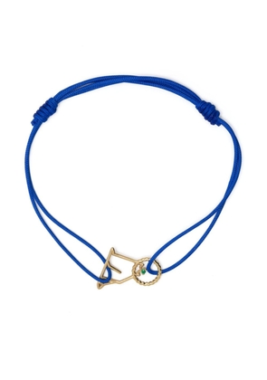 Aliita 9kt yellow gold Leon emerald bracelet - Blue