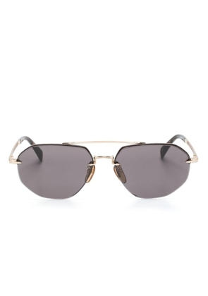 Eyewear by David Beckham DB-1101-G-S pilot-frame sunglasses - Gold