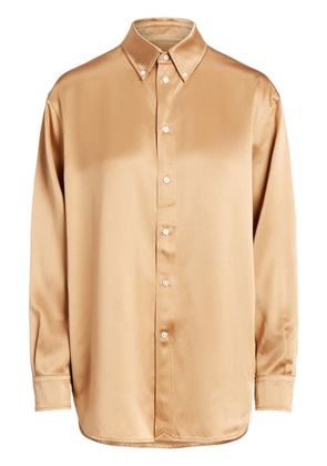 Polo Ralph Lauren long-sleeve silk shirt - Neutrals