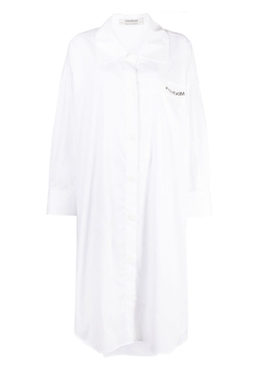 Kimhekim long-sleeve shirt dress - White