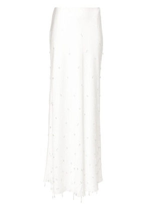 Simkhai Kade bead-detail maxi skirt - White