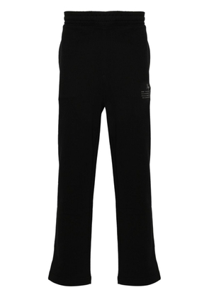 HUGO side-slit straight-leg trousers - Black