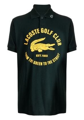 Lacoste logo-print cotton-blend polo shirt - Green