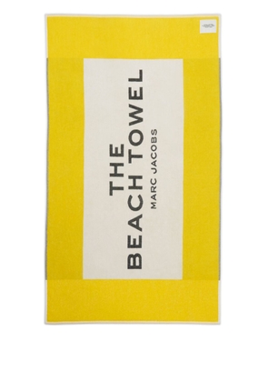 Marc Jacobs logo-print cotton towel - Yellow
