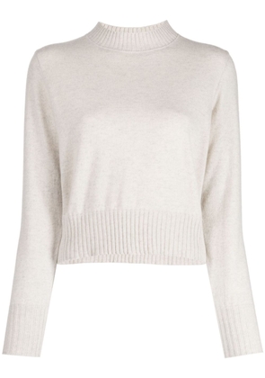 N.Peal cropped fine-knit cashmere jumper - Neutrals