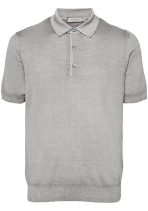 Canali buttoned polo shirt - Grey