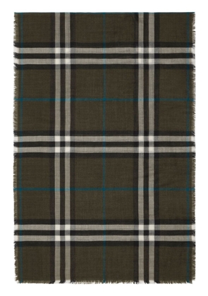 Burberry Vintage Check reversible scarf - Green