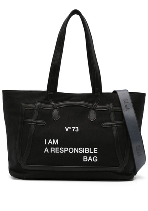 V°73 Responsibility Must canvas shoulder bag - Black