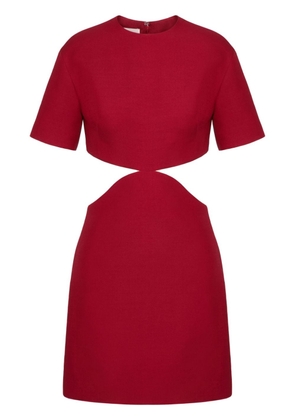 Valentino Garavani Crepe Couture cut-out minidress - Red