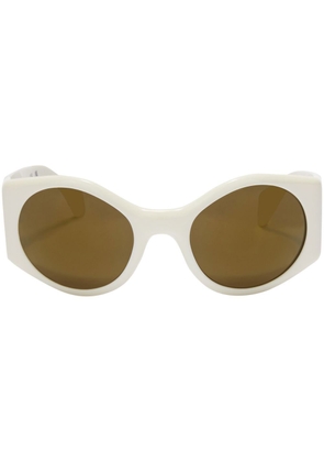 Palm Angels Eyewear Ennis round sunglasses - White