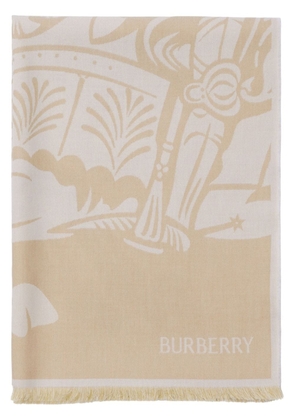 Burberry EKD frayed scarf - Neutrals