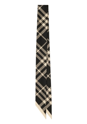 Burberry Nova Check silk scarf - Black