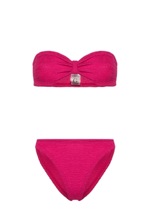 Hunza G Jean shirred bikini - Pink