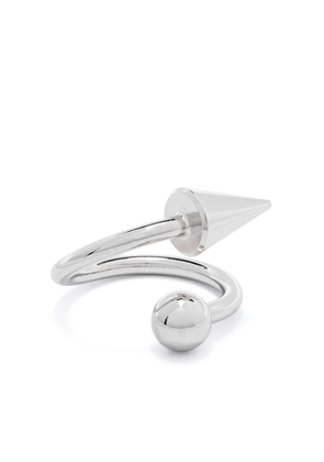 Justine Clenquet Miya spike-detailed ring - Silver