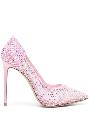 Le Silla Gilda 115mm crystal-embellished pumps - Pink