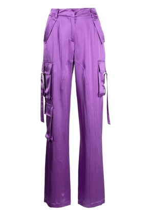 Retrofete straight-leg cargo trousers - Purple