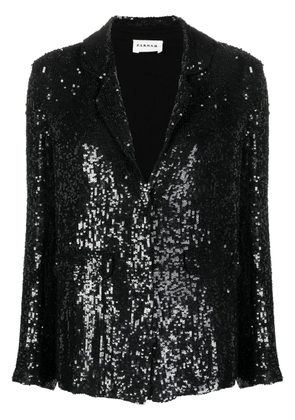 P.A.R.O.S.H. sequined single-breasted blazer - Black