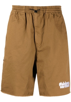 This Is Never That logo-print detail shorts - Brown
