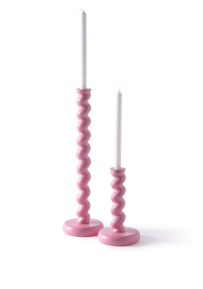 POLSPOTTEN XL Twister matte-finish candle holder - Pink