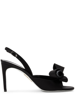 René Caovilla Arabella crystal-embellished sandals - Black
