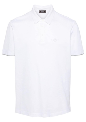 Peserico logo-print cotton polo shirt - White