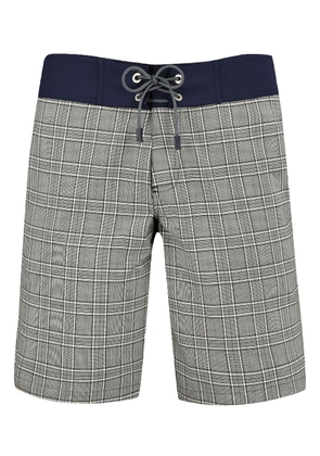 Vilebrequin Mailey plaid-pattern wool swim shorts - Blue