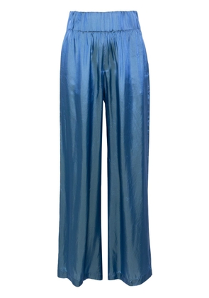 ASPESI straight-leg satin trousers - Blue