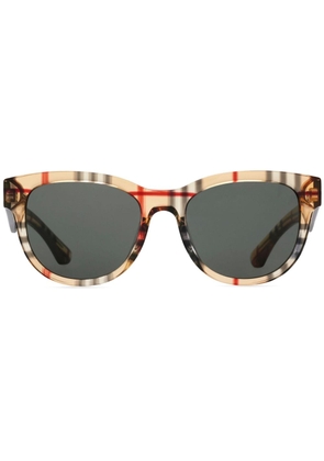 Burberry Vintage Check round-frame sunglasses - Neutrals