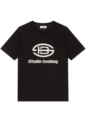 STUDIO TOMBOY logo-print cotton T-shirt - Black