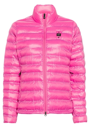 Blauer Camila logo-patch puffer jacket - Pink