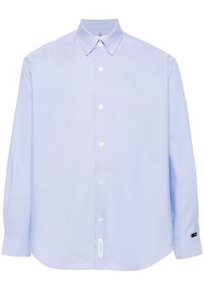 WTAPS button-down collar long-sleeve shirt - Blue