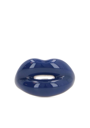 HOTLIPS BY SOLANGE lips-motif chunky ring - Blue