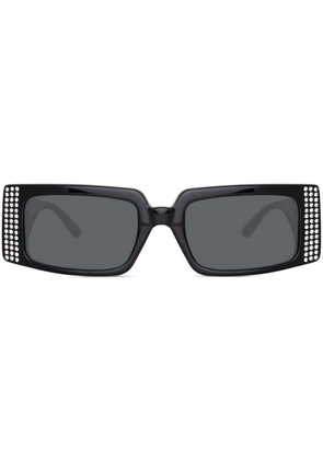 Linda Farrow x Magda Butrym rectangle-frame sunglasses - Black
