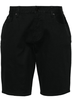 Armani Exchange mid-rise denim shorts - Black