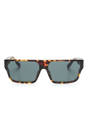 Linda Farrow Brady geometric-frame sunglasses - Brown