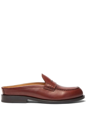 Scarosso Clementina leather mules - Brown