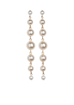 Jennifer Behr Perlette pearl drop earrings - White