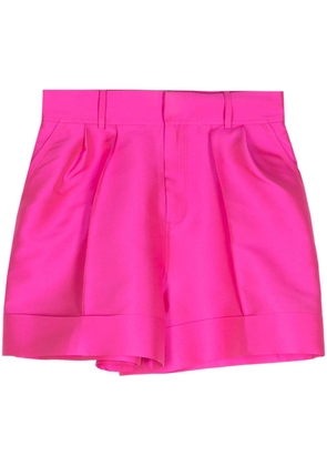Dice Kayek satin-finish mini shorts - Pink