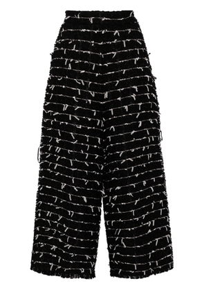 Isabel Sanchis tweed cropped trousers - Black