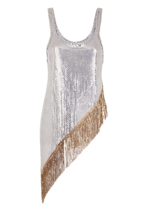 Rabanne fringed chainmail tank top - Silver
