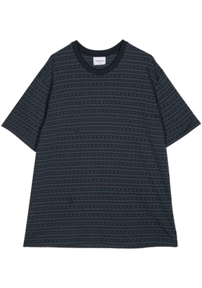 This Is Never That pinstripe cotton t-shirt - Blue