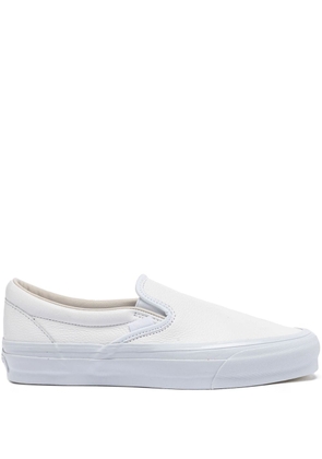 Vans leather classic slip-on sneakers - White