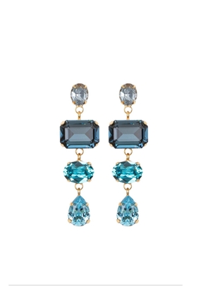 Jennifer Behr Alyssa crystal drop earrings - Blue