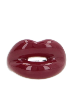 HOTLIPS BY SOLANGE lips-motif chunky ring - Red