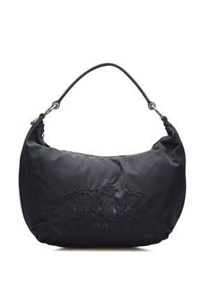 Prada Pre-Owned 20th Century Canapa Logo Tessuto hobo bag - Black