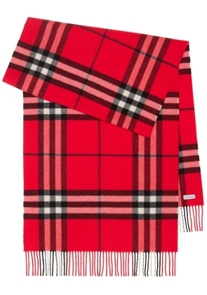 Burberry Vintage Check cashmere scarf - Red